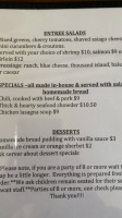 Locust Hill Inn, Cabin And Pub menu