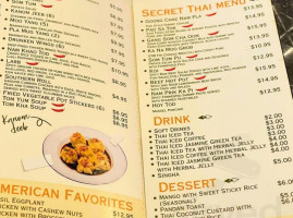 Bangkok Garden menu