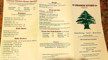 Lebanese Kitchen menu