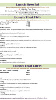 Thai House Restaurant And Sushi Bar menu
