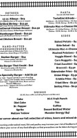 Mckenzie Station Grill menu