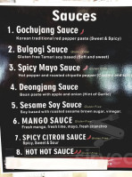 Bebim Korean Bbq menu