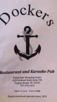 Dockers Karaoke Pub food