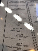 Mykonos Greek menu