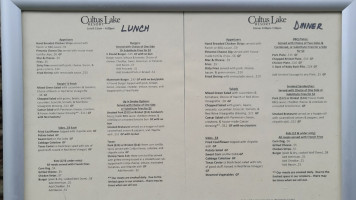 Cultus Lake Resort menu