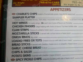 Good Time Charlie's menu