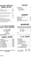 Jay's -b-que menu