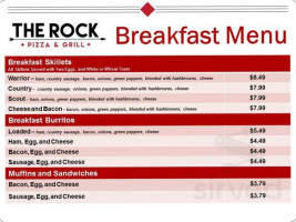 The Rock Pizza And Grill menu