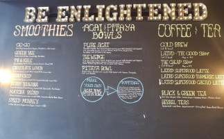 Enlightened Café menu