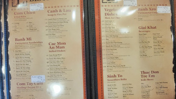 Le Bistro Vietnamese menu