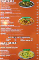 Naan N' Curry menu