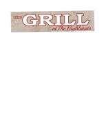 The Grill At The Highlands food