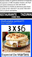 El Tazumal Salvadoreno Mexicano food
