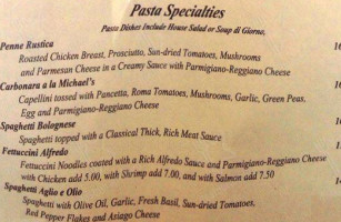 Michael's Italiano menu
