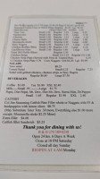 B & H Restaurant menu