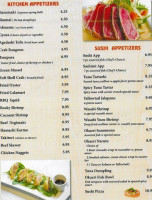 Okaeri Sushi Hibachi menu