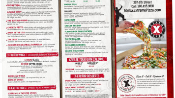 Extreme Pizza Melba menu