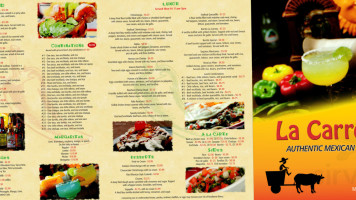 La Carreta Mexican menu