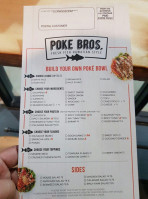 Poke Bros. menu