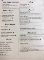 Pioneer Grill At Jackson Lake Lodge menu