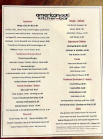 Americansoul Kitchen menu