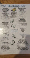 The Mustang menu