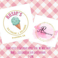 Rosie's Ice Cream food