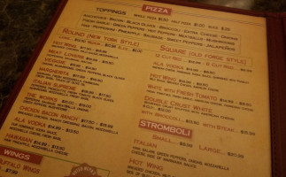 Nonno's Pizza And Family menu
