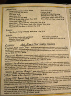 Crown Anchor menu