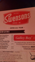 Swensons Drive In Restaurants menu