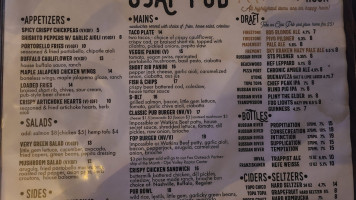 Ojai Pub menu
