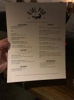Ojai Pub menu