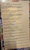 Villa Del Sol menu