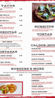 Millos Mexican Restraint menu