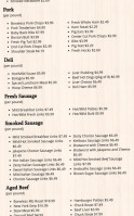 Johnston's Meat Market menu