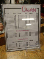 Lucero Cafe menu