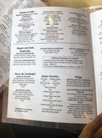 Kelly's Old Barney Restaurant menu