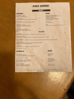 Baltimore Pint House menu