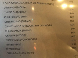 Habaneros Mexican Grill menu
