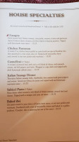 The Lucca Grill menu