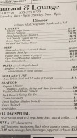 The Wilderness menu
