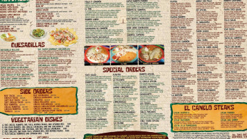 El Canelo menu