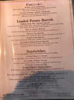 Oakside Restaurant Bar menu