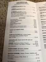 Dozer's menu