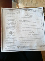 The Millerton Inn And menu