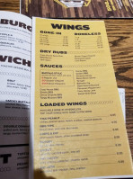 The Coop Wings Bbq -millbury menu