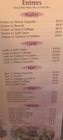 The Nest Restaurant Bar menu