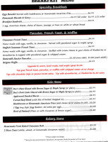 Timeline Saloon Bbq menu