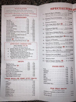 Golden Palace Restaurant menu