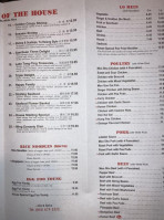 Golden Palace Restaurant menu